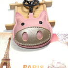 No Zipper Mini Doll Pendant Promotional Leather Keychain For Women